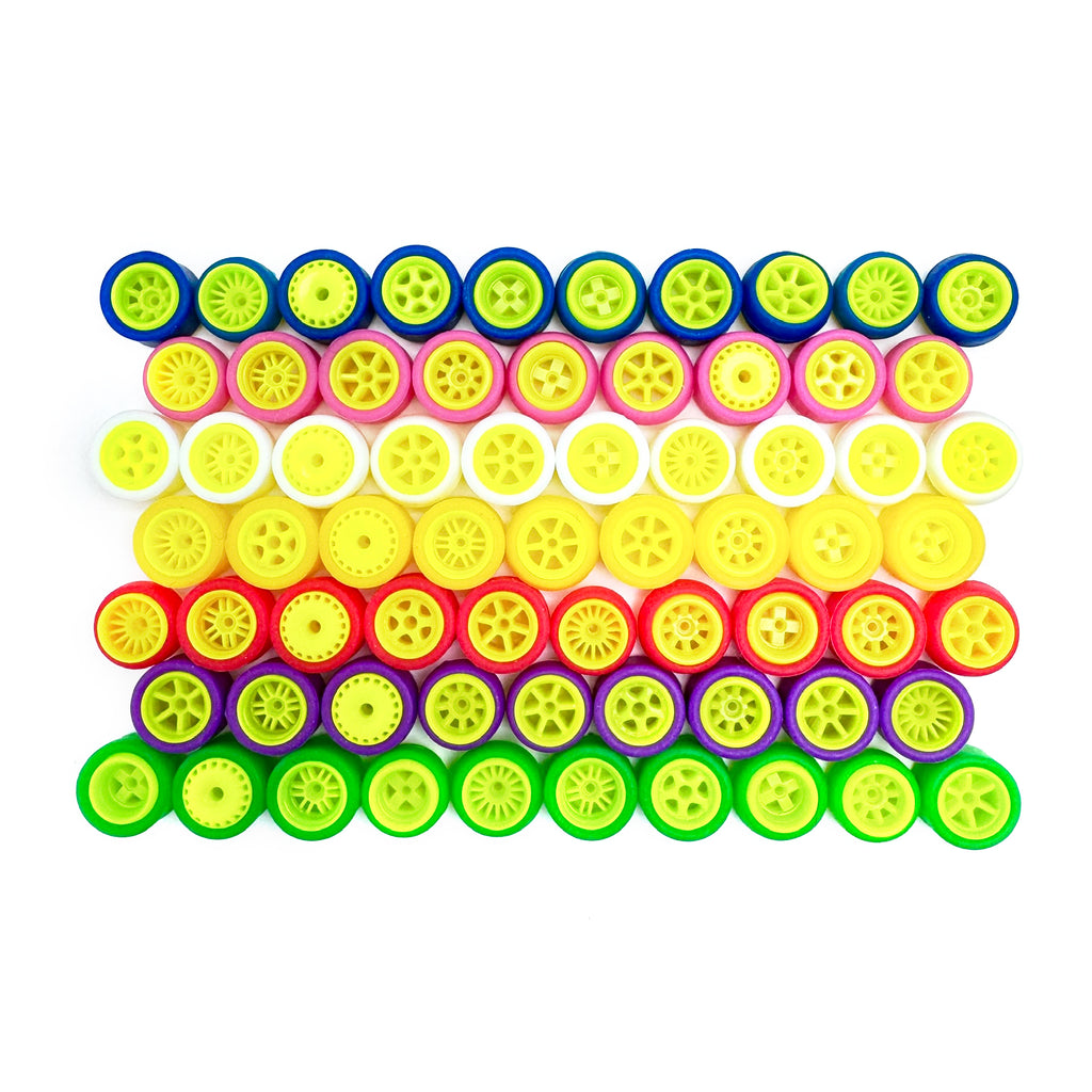 1/64 wheels Neon Yellow – Monoblock Wheels