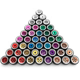 best 1/64 alloy wheels with easy installation, 50 sets bundled value pack in diamond cut colors.