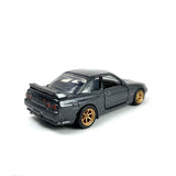 1/64 wheels with easy installation, Tomica Premium Nissan Skyline GT-R BNR32 on Monoblock SS design in Brilliant Bronze, with low profile tires.