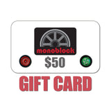 1/64 wheels with easy installation, monoblock $50 digital gift card.