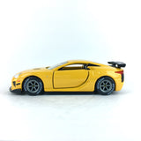 1/64 wheels with easy installation, Tomica Lexus LFA Nurburgring Package on Nardo Gray, with Dunlop race tires.
