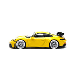 1/64 wheels with easy installation, minigt porsche 911 gt3 on VS design in metallic silver with monoblock advanced alloy.