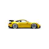 1/64 wheels with easy installation, minigt porsche 911 gt3 on VS design in metallic silver with monoblock advanced alloy.