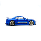 1/64 wheels with easy installation, kaido house r34 gtr on VS design in top secret gold with monoblock advanced alloy.