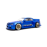 1/64 wheels with easy installation, kaido house r34 gtr on VS design in top secret gold with monoblock advanced alloy.