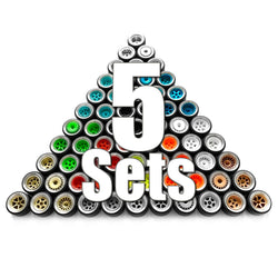 best 1/64 alloy wheels with easy installation, 5 sets bundled value pack in standard colors.