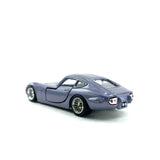 1/64 wheels with easy installation, Tomica Toyota 2000GT on MS design in diamond cut chrome, with low profile tires.