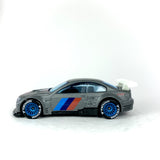 1/64 wheels with easy installation, Hot Wheels BMW M3 GT2 on Monoblock MS design in Martini Teal, with Yokohama race tires.