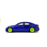 1/64 wheels with easy installation, tomica lexus is350 F sport on monoblock FS design in neon yellow, with low profile tires.