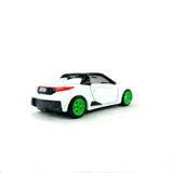 1/64 wheels with easy installation, tomica honda s660 on FS design in takata green, with alternative stance rubber tires.