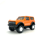 1/64 wheels with easy installation, hot wheels '21 ford bronco on monoblock AF design in alpine white, with BFGoodrich All-Terrain Off-road tires.