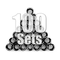1/64 wheels with easy installation, monoblock race tires with custom lettering options in a discount bundle of 100 sets.