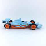 1/64 wheels with easy installation, hot wheels indy 500 oval on CS design in gulf orange, with Speedhunters race tires.