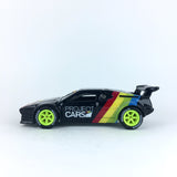 1/64 wheels with easy installation, hot wheels bmw m1 procar on SS design in neon yellow, with monoblock race tires.