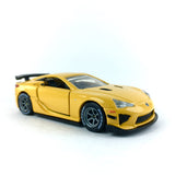 1/64 wheels with easy installation, Tomica Lexus LFA Nürburgring Package on SS design in Nardo Gray, with Dunlop race tires.